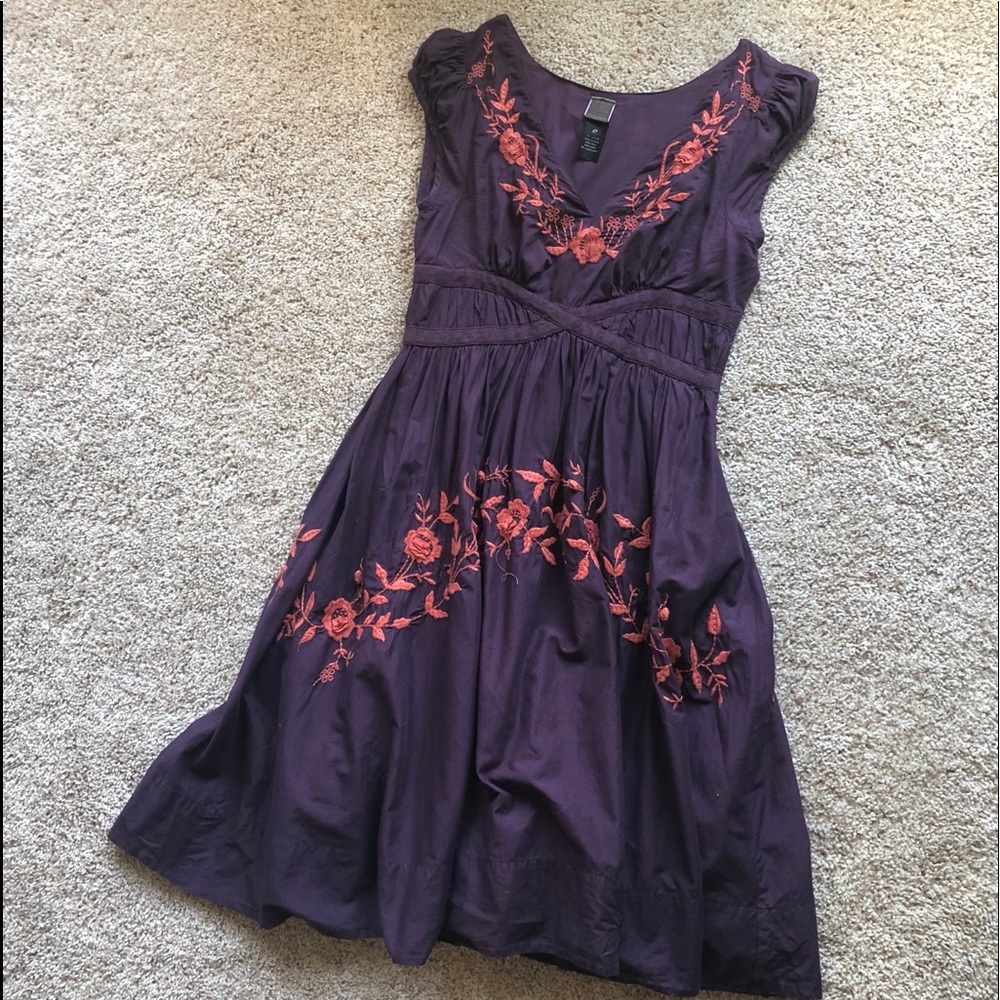 Anthropologie Lithe Rambling Rose dress